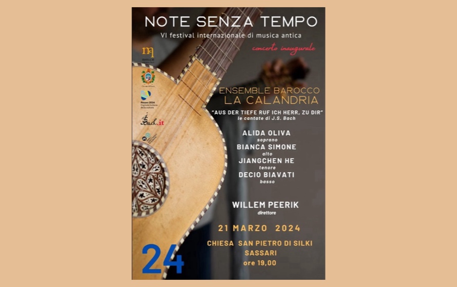 “Note Senza Tempo”, prende il via la sesta edizione del festival internazionale di musica antica