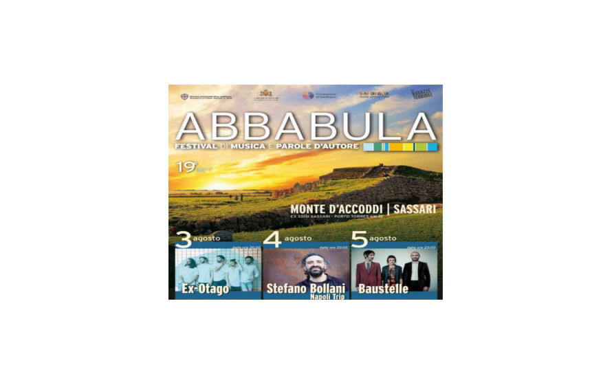 Il Festival Abbabula ritorna a Monte d'Accoddi (SS) dal 3 al 5 agosto