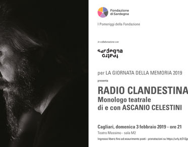 Radio clandestina - Monologo teatrale di e con Ascanio Celestini