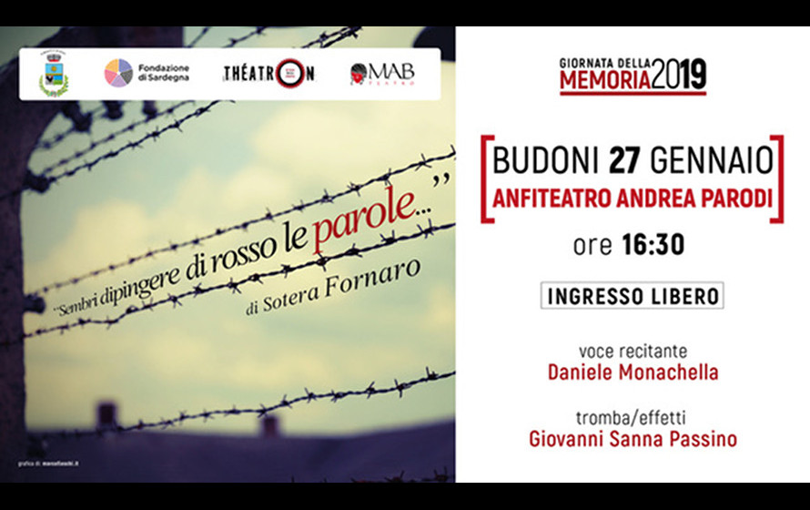 MAB teatro a Budoni per la Giornata della Memoria 2019