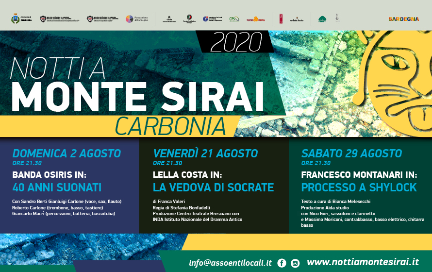 “Notti a Monte Sirai”, con Banda Osiris, Lella Costa e Francesco Montanari