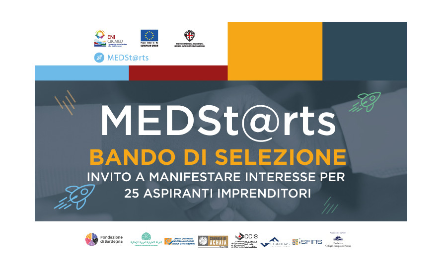 Progetto MEDSt@rts: riapertura dei termini per la selezione di 25 aspiranti imprenditori 