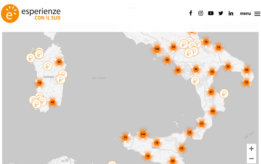 Esperienze con il Sud, il network dei progetti finanziati da Fondazione con il Sud