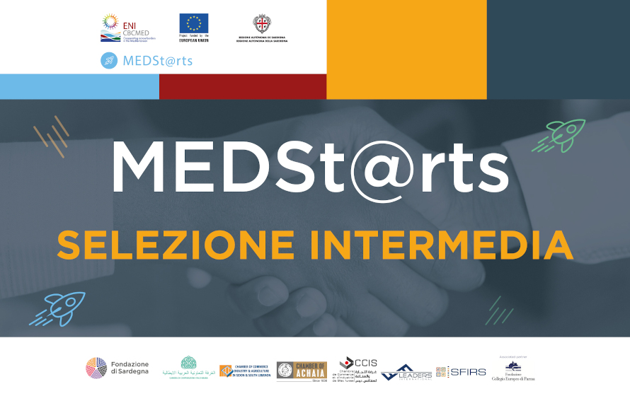 Progetto MEDSt@rts, selezionate le 15 idee d’impresa finaliste