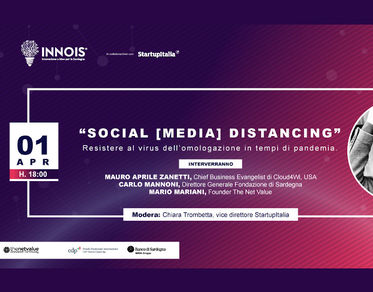 “Social [Media] Distancing”, l’evento di Innois con Mauro Aprile Zanetti 