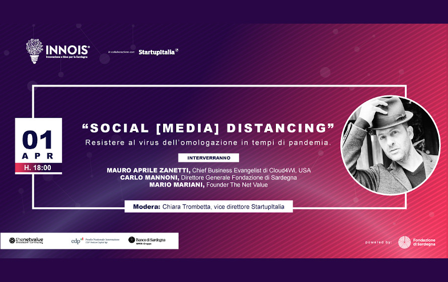 “Social [Media] Distancing”, disponibile sui canali di Innois il video con Mauro Aprile Zanetti 