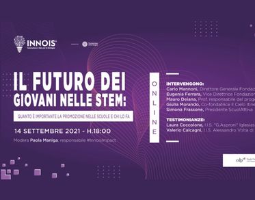 Il futuro dei giovani nelle STEM, il 14 settembre l’evento di Innois su Stem e Bando Scuola 