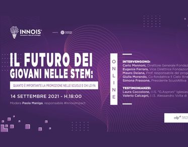 Il futuro dei giovani nelle STEM, disponibile sui canali Innois il video su Stem e Bando Scuola