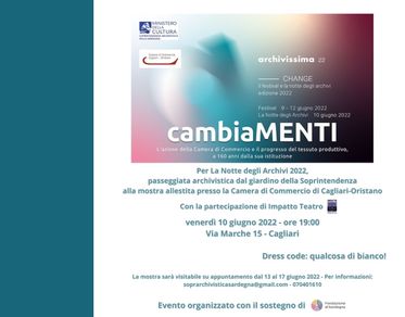 “cambiaMENTI”, a Cagliari un evento per La Notte degli Archivi 