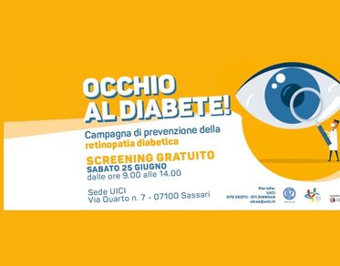“Occhio al diabete!”, a Sassari la campagna regionale di prevenzione della retinopatia