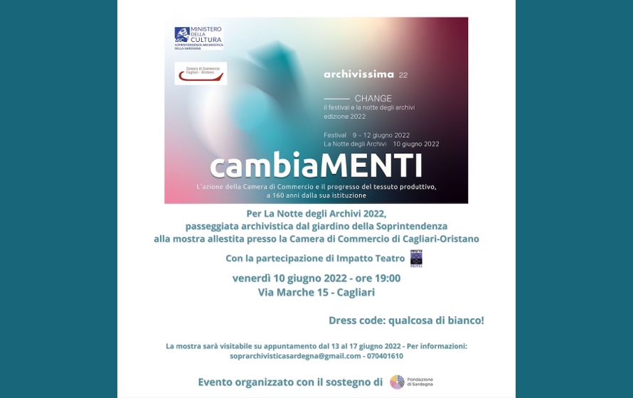 “cambiaMENTI”, a Cagliari un evento per La Notte degli Archivi 