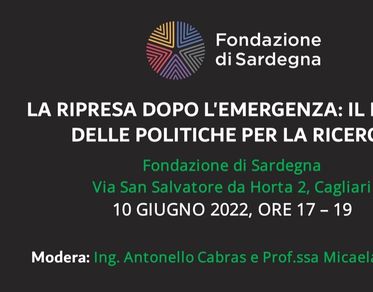 “La ripresa dopo l’emergenza”, il 10 giugno a Cagliari il convegno con Elena Cattaneo