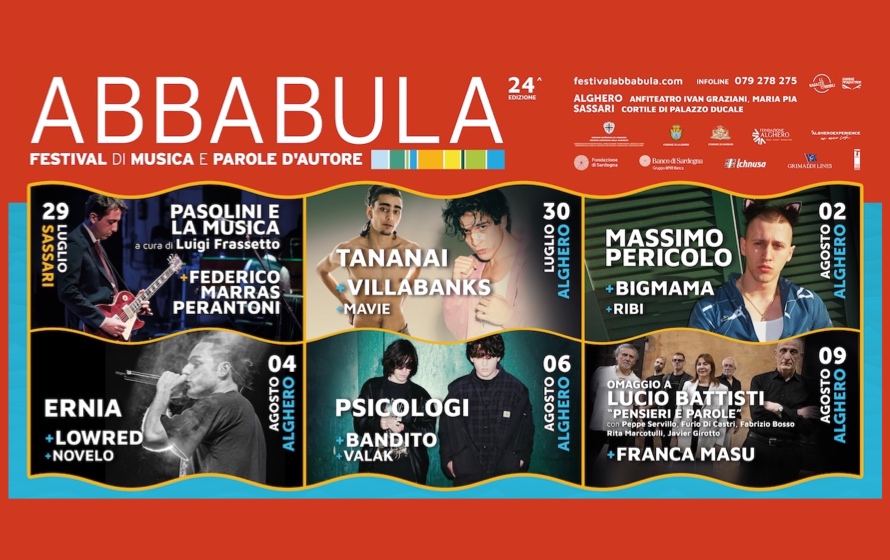 Abbabula Festival, fino al 9 agosto sei serate di musica a Sassari e Alghero 