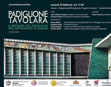 Cultura, presentato il libro “Padiglione Tavolara. Il restauro del Padiglione dell’Artigianato di Sassari” 