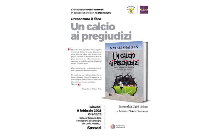 Sassari, il 9 febbraio la presentazione del libro “Un calcio ai pregiudizi” di Natali Shaheen 