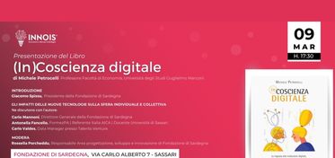 “(In)Coscienza digitale”, giovedì 9 marzo a Sassari la presentazione del libro di Michele Petrocelli