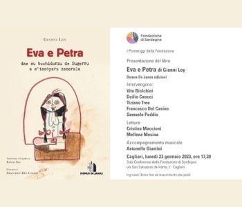 I Pomeriggi della Fondazione, a Cagliari la presentazione del libro “Eva e Petra” di Gianni Loy