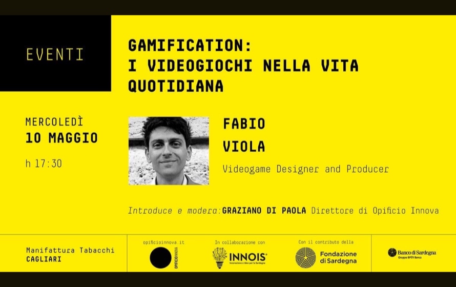 “Gamification, i videogiochi nella vita quotidiana”, il 10 maggio a Cagliari un talk per scoprire come i videogiochi possono cambiare la vita di tutti i giorni