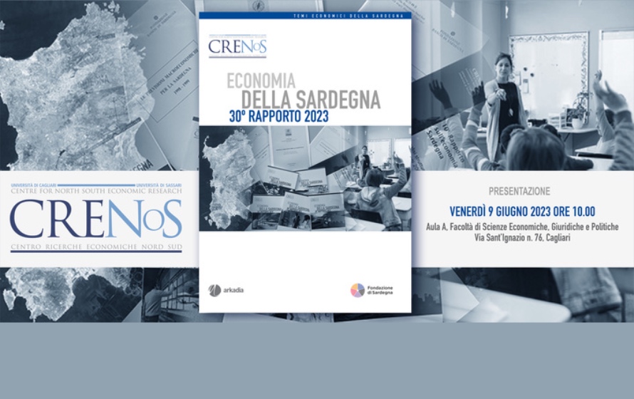 Crenos, venerdì la presentazione del 30° Rapporto sull’economia della Sardegna 
