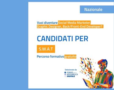 Fondo Repubblica Digitale, aperte le candidature per il progetto SWAT per formare 250 donne nelle competenze digitali  
