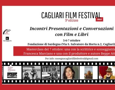 Cagliari film festival, dal 5 al 7 ottobre proiezioni e masterclass alla scoperta dei mestieri del cinema  