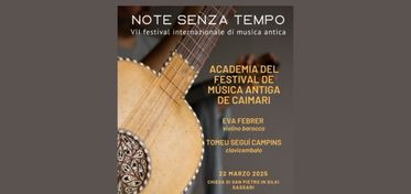 “Note senza tempo”, dal 22 marzo la musica antica nei luoghi storici del Nord Sardegna