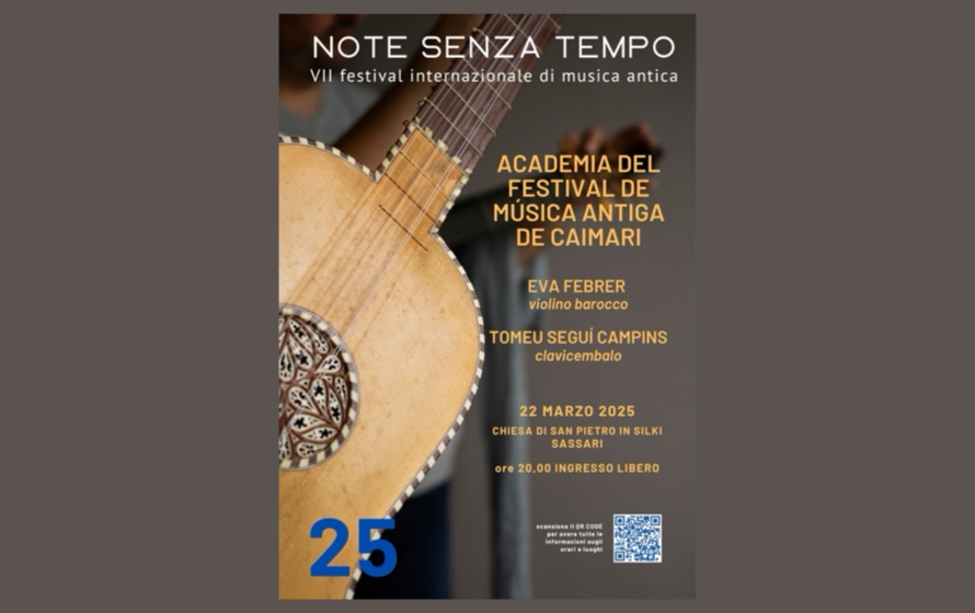 “Note senza tempo”, dal 22 marzo la musica antica nei luoghi storici del Nord Sardegna