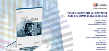 Fondazione, il 1° luglio a Sassari la presentazione del Rapporto Crenos sull’economia della Sardegna