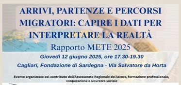 Presentazione Rapporto METE, un focus su flussi migratori e spopolamento in Sardegna e in Italia