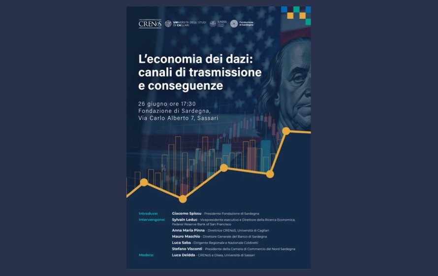 “L’economia dei dazi”, il 26 giugno a Sassari esperti a confronto su dinamiche globali, ricadute locali e prospettive future