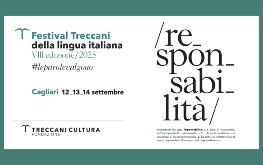Festival Treccani della Lingua Italiana, a Cagliari tre giornate dedicate al tema “Responsabilità” con conferenze, musica e dialoghi