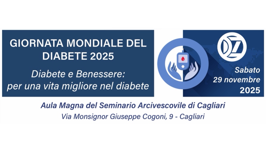 Prevenzione, cura e qualità della vita, il 29 novembre a Cagliari il convegno “Diabete e Benessere”