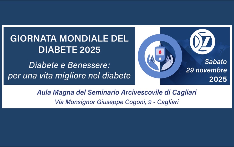 Prevenzione, cura e qualità della vita, il 29 novembre a Cagliari il convegno “Diabete e Benessere”