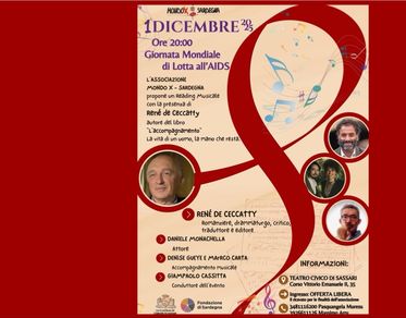 Letteratura e musica per la Giornata di Lotta all’AIDS, a Sassari il reading musicale del libro L’accompagnamento