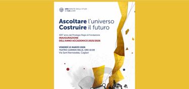 Università di Cagliari, venerdì 13 marzo l’inaugurazione dell’Anno accademico