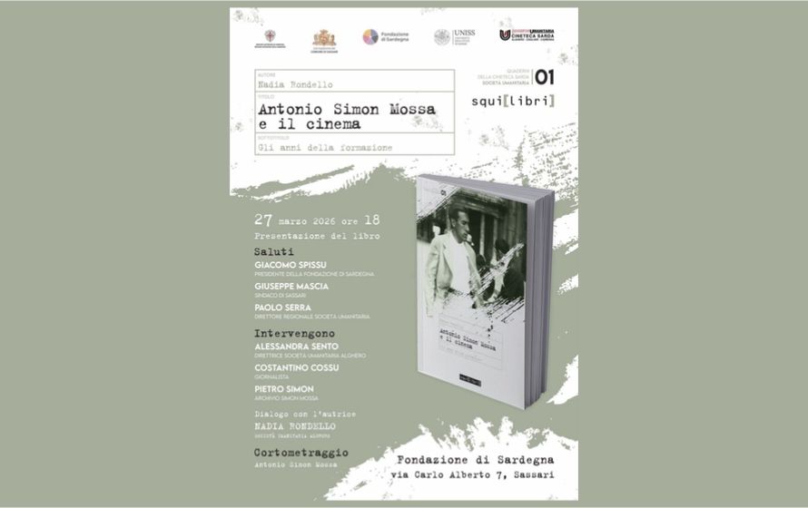 “Antonio Simon Mossa e il cinema”, a Sassari la presentazione del volume sugli anni della formazione