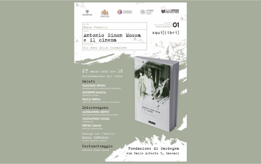 “Antonio Simon Mossa e il cinema”, a Sassari la presentazione del volume sugli anni della formazione