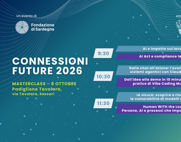 Connessioni Future 2026, sei masterclass per approfondire l’uso dell’AI