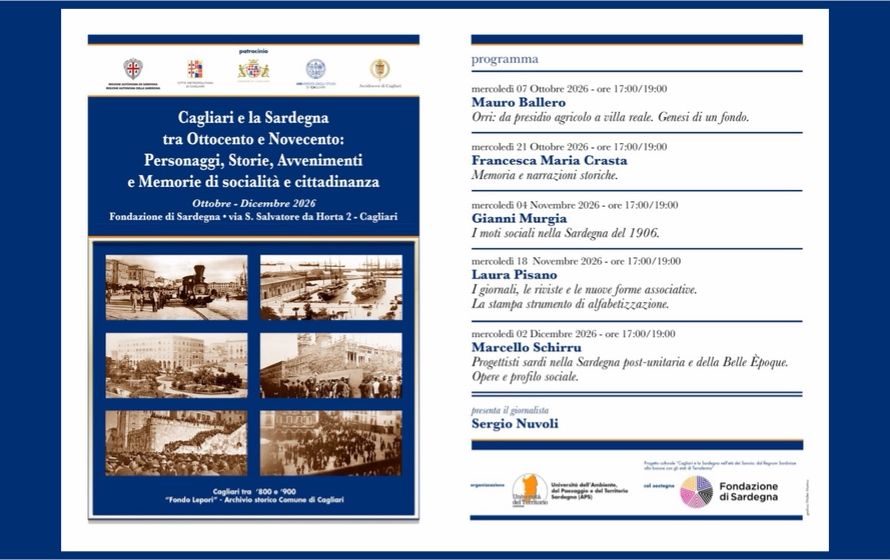 Cagliari e la Sardegna tra Ottocento e Novecento, un ciclo di conferenze sulla storia dell’Isola